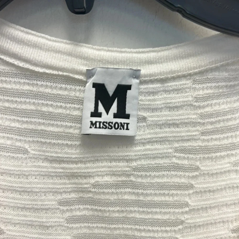 Missoni Abito sheer geometric fit and flare dress